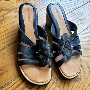 "Hush Puppies" Wedge Heel Sandels Size 8.5